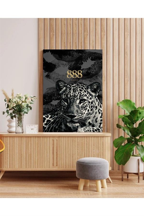 888 Karma Leopar Kanvas Tablo