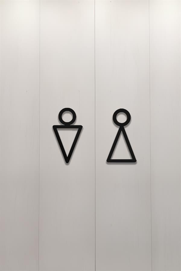 Erkek Kadın WC Figür Tabelası