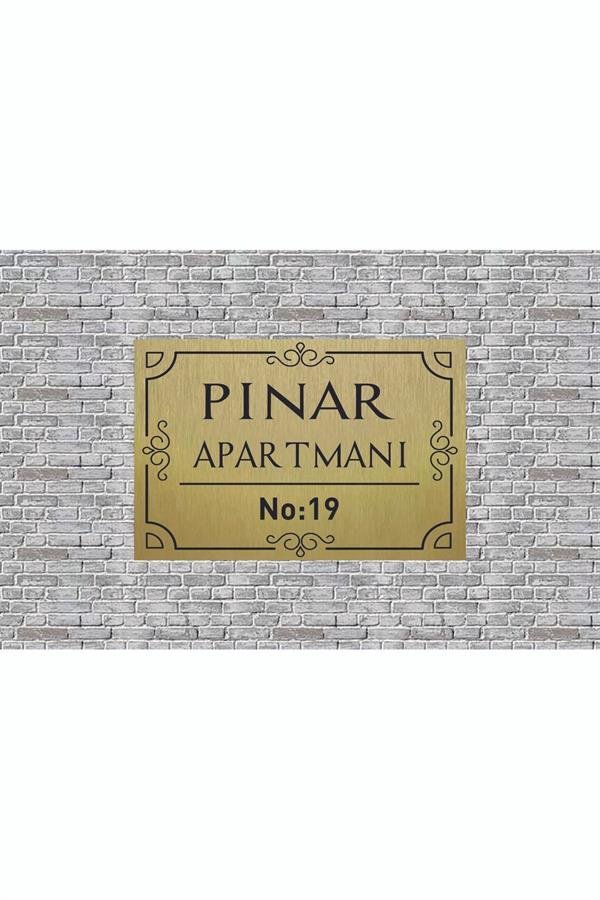 Kişiselleştirilebilir Apartman Tabelası